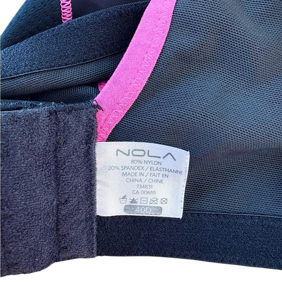 NOLA, Plus Size Underwire Sports Bra, 40D, Black 🏃♀️➡️ - Picture 8 of 9